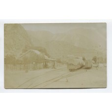 FERROCARRIL ANTIGUA TARJETA POSTAL CACHEUTA MENDOZA ESTACION DEL TREN